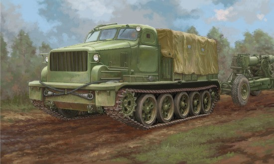 Trumpeter 09501 1/35 AT-T Artillery Prime Mover Plastic Model Kit — scale model kit