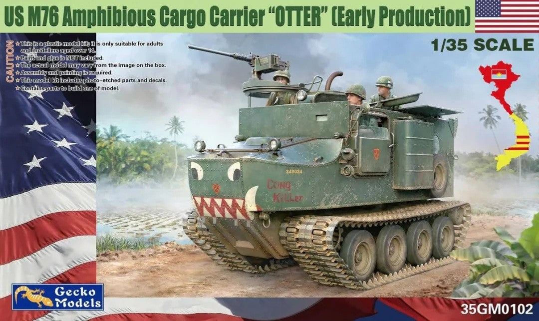 US M76 Amphibious Cargo Carrier "Otter" Gecko Models 35GM0102 skala 1/ — scale model kit