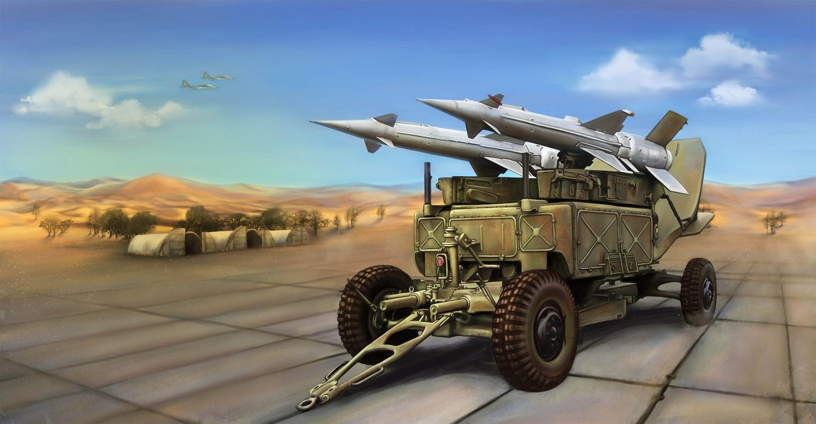 Trumpeter 1/35 02354 SOVIET 5P71 LAUNCHER WITH 5V27 MISSILE PECHORA S ...