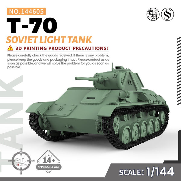 SSMODEL SS144605 1/144 Military Model Kit Soviet T-70 Light Tank