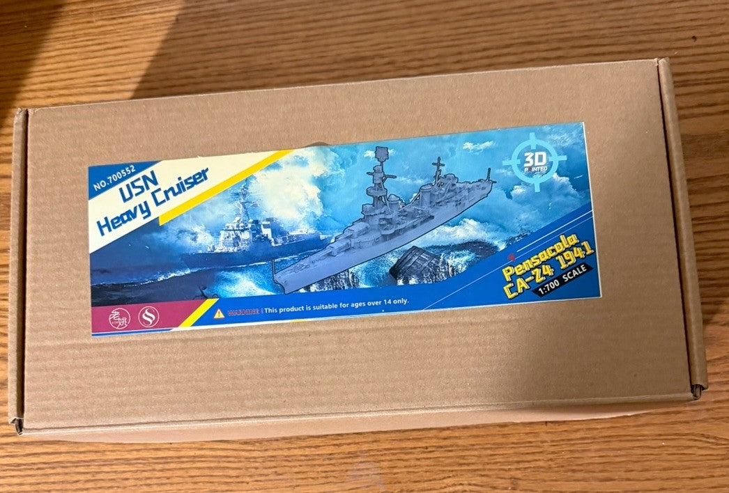 SSMODEL 1/700 USS Pensacola CA-24 Heavy Cruiser 1941. 700552