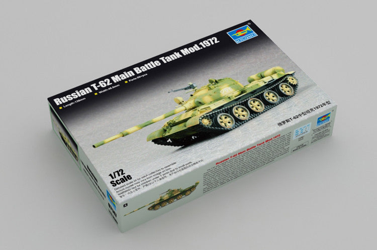 Trumpeter 1/72 07147 Russian T-62 Main Battle Tank Mod.1972 — scale model kit
