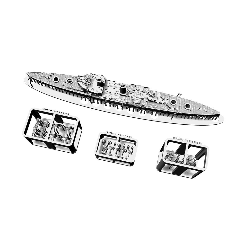 SSMODEL SS2000562 1/2000 Military Model Kit HMS London Cruiser 1945 — detail view 5