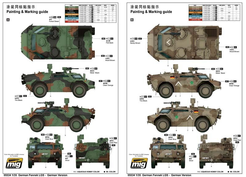Trumpeter 05534 1/35 German Fennek LGS - German Version