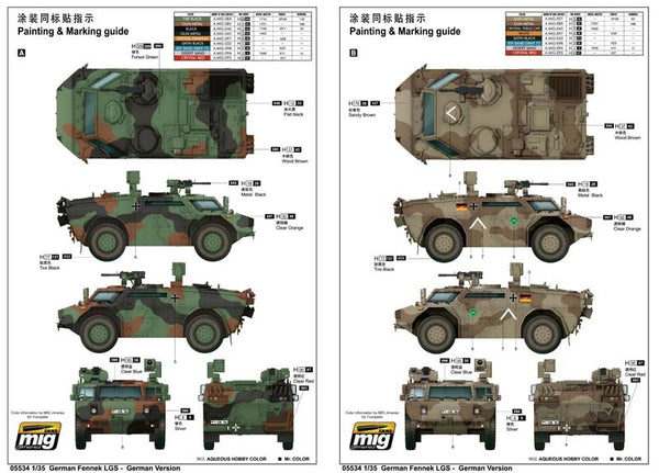 Trumpeter 05534 1/35 German Fennek LGS - German Version