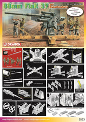 DRAGON 6523 1/35 German 88mm FLAK37 mit Behelfslafette