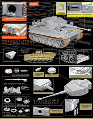 DRAGON 6866 1/35 Tiger I Mid-Production & Borgward IV Ausf.A Plastic model kit