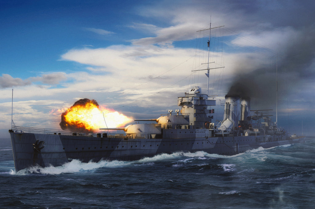 Trumpeter 06745 1/700 HMS York Plastic Model Warship Kit