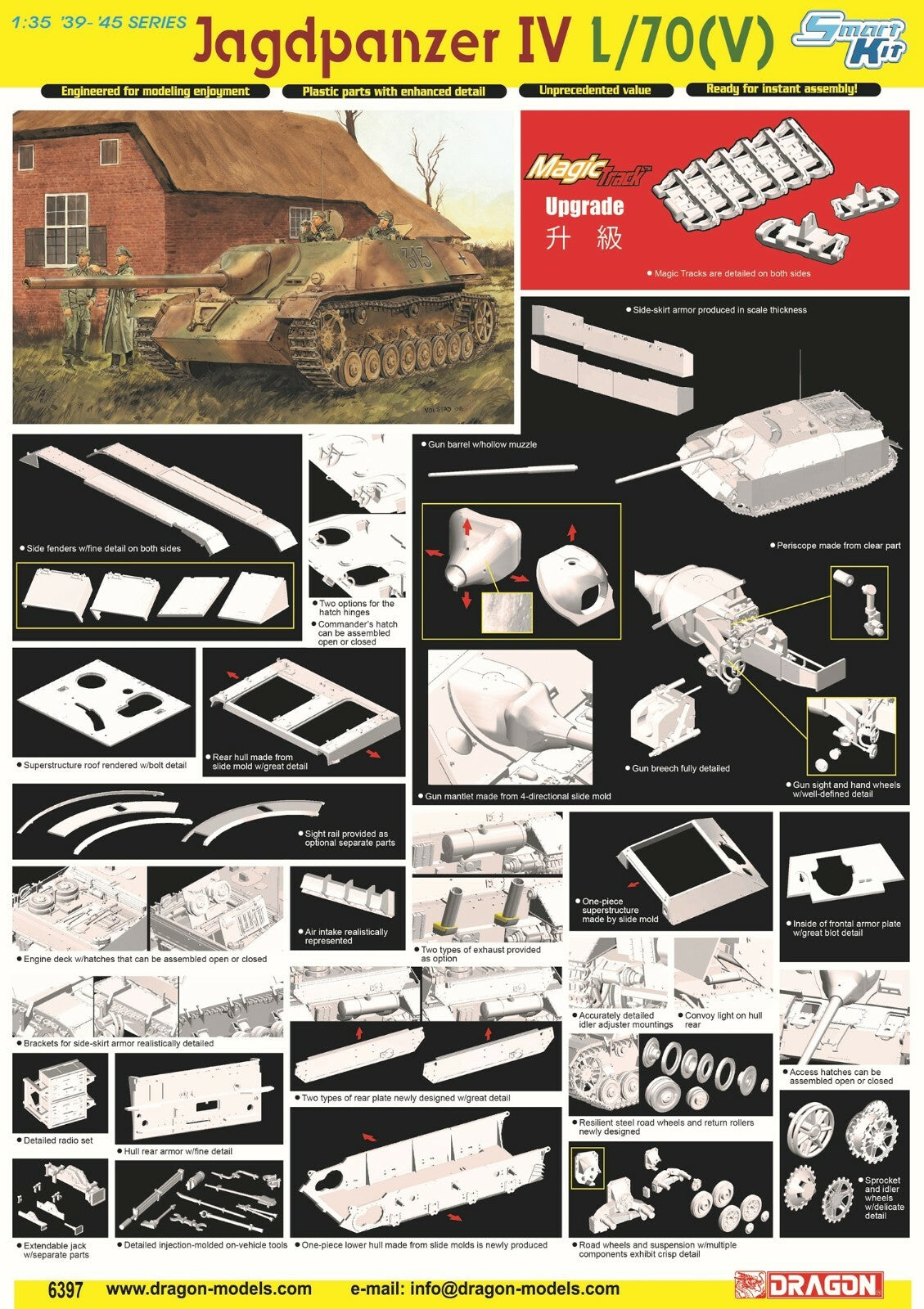 DRAGON 6397 1/35 Jagdpanzer IV L/70(V)