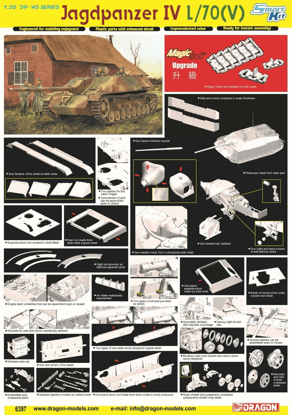 DRAGON 6397 1/35 Jagdpanzer IV L/70(V)