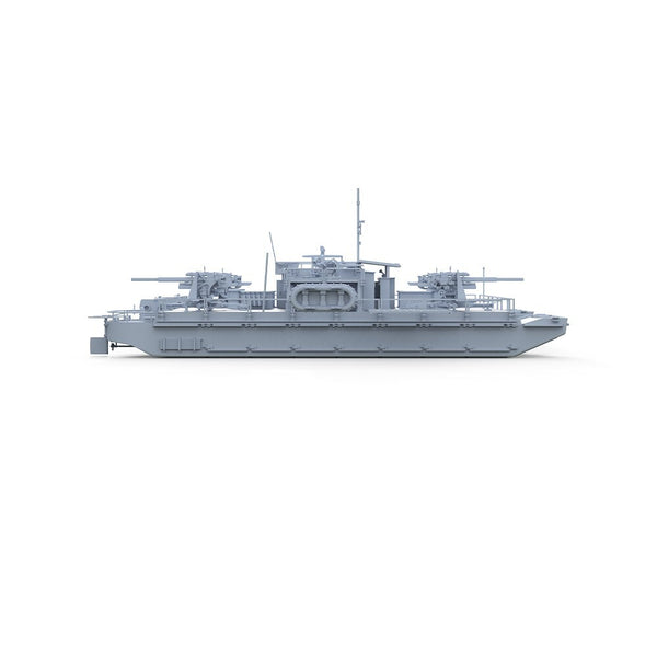 SSMODEL 1/72 Model Kit German Navy SF40 Siebel Air Defense Ferry Full Hull