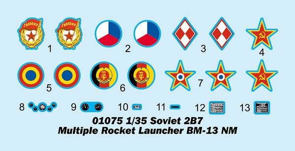 Trumpeter 01075 1/35 Soviet 2B7 Multiple Rocket Launcher BM-13 NM Brand New