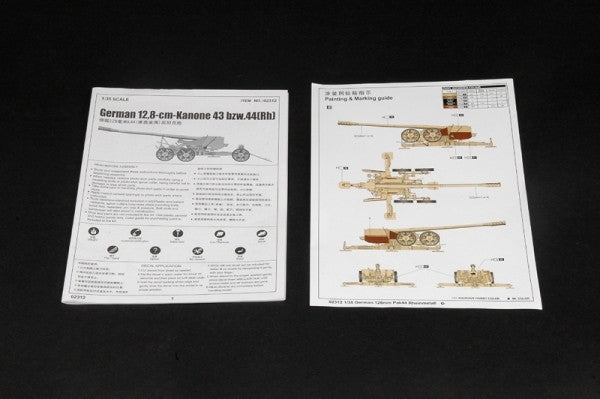 Trumpeter 02312 1/35 GERMAN 128mm PAK44 Model Kit-