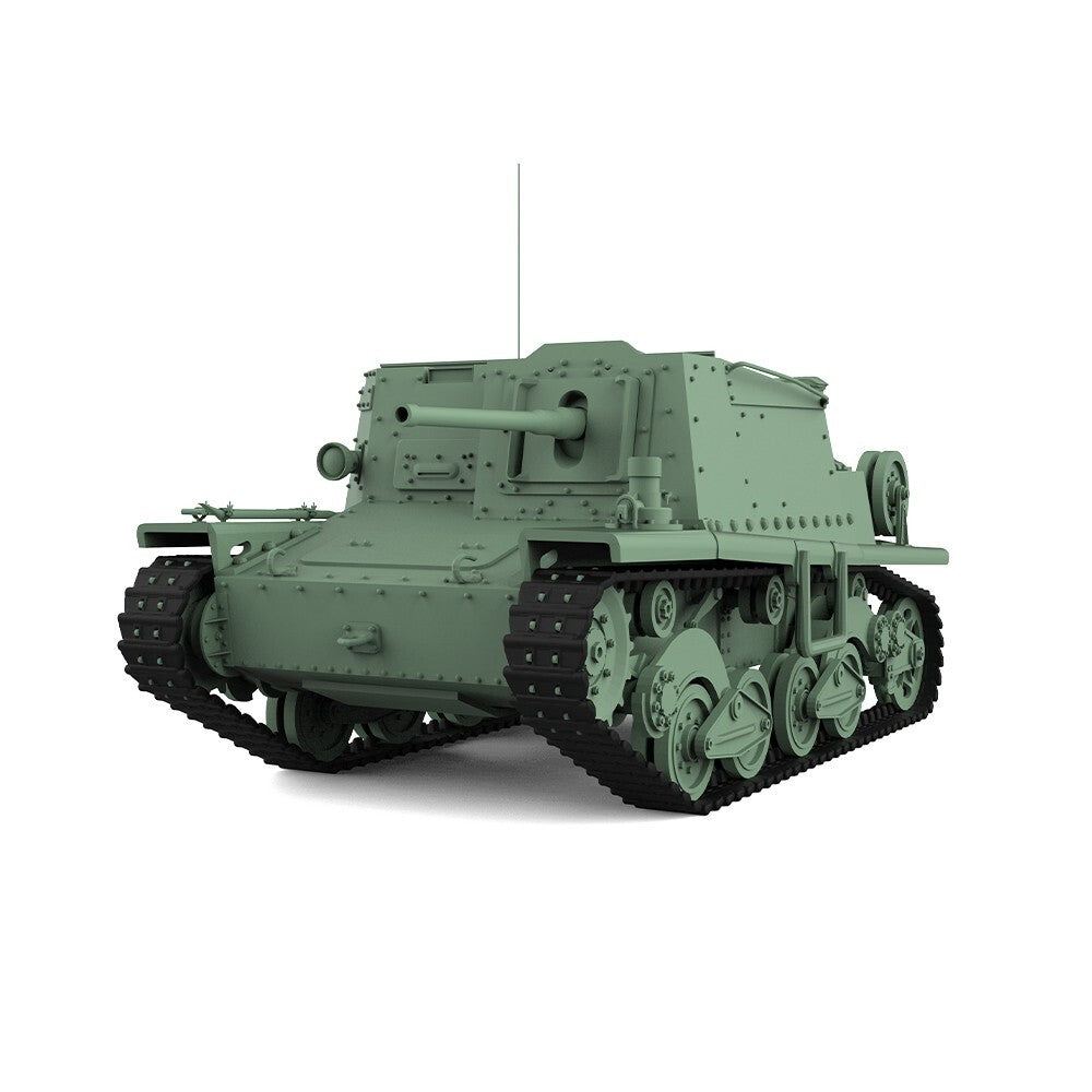 SSMODEL SS144682 1/144 Military Kit IA Fiat-Ansaldo L40 47/32 Self-Propelled Gun
