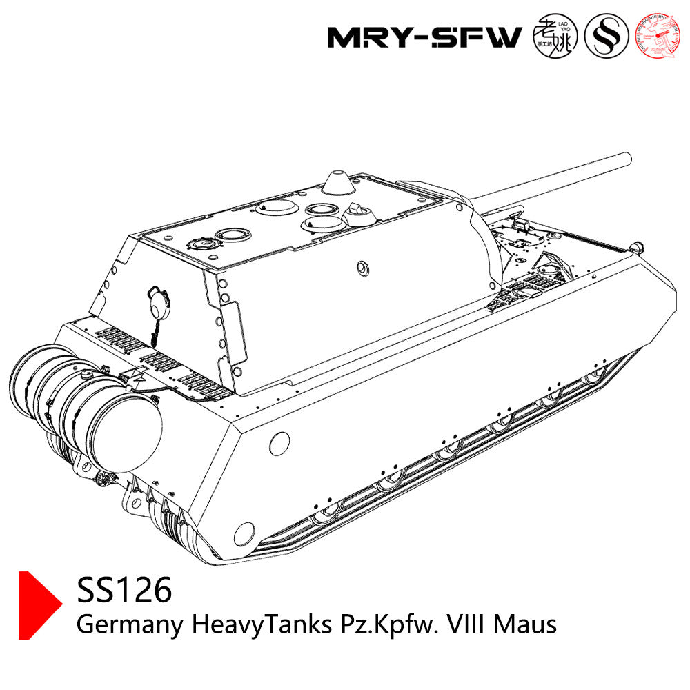 SSMODEL SS200126 1/200 Military Model Germany HeavyTanks Pz.Kpfw. VIII Maus