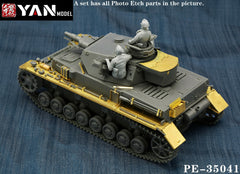 Yan Model PE-35041 1/35 Scale Pz.Kpfw.IV Ausf.F Detail Up Set for Tamiya 35374