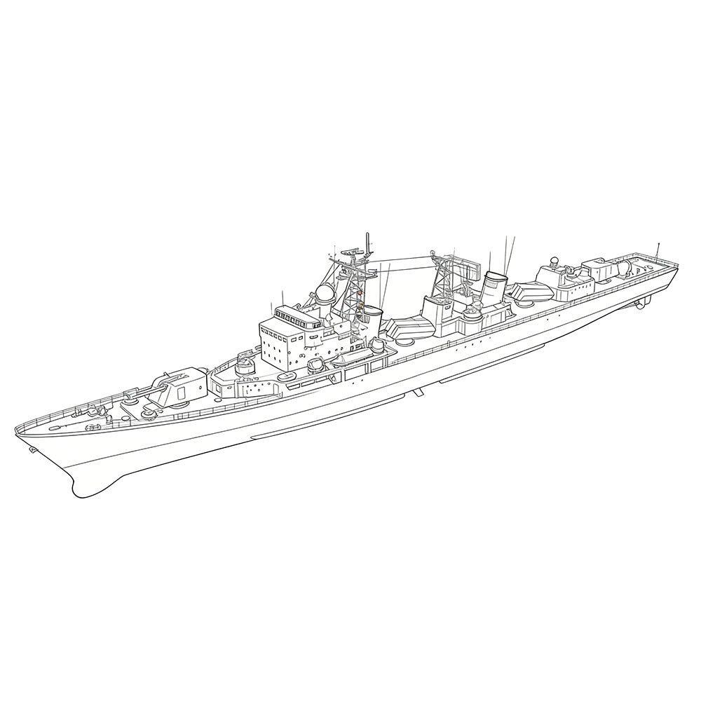 SSMODEL SSC1250177S 1/1250 CNS Luda I Class Destroyer Water Line