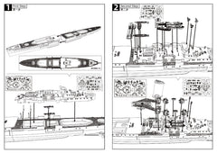 SSMODEL SSC350604S 1/350 HMS SOUTHAMPTON Town-class Light Cruiser Full Hull