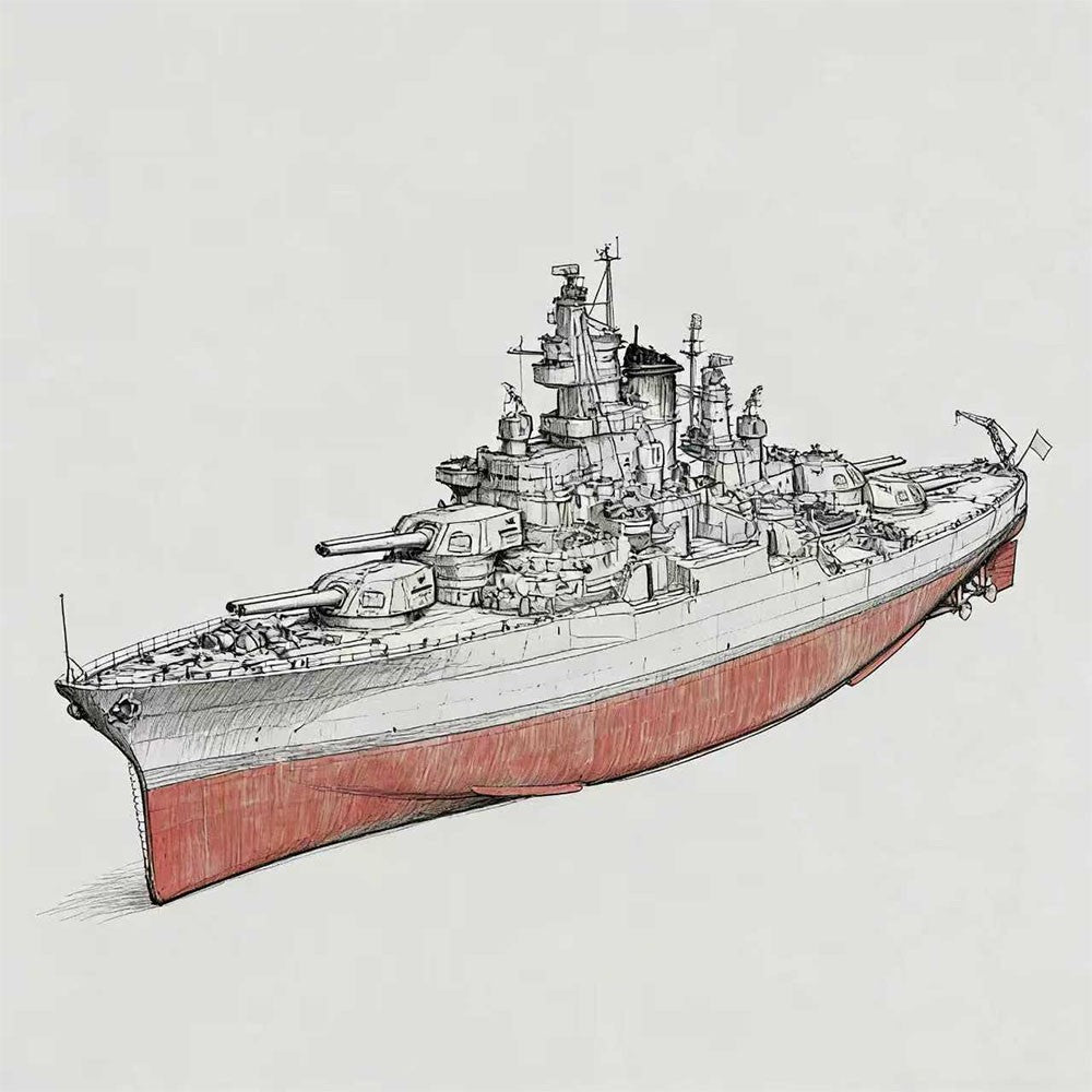 SSMODEL MRY-SFW SSC133 1/2000/2400 Model USS Tennessee Class Tennessee Battleship BB-43