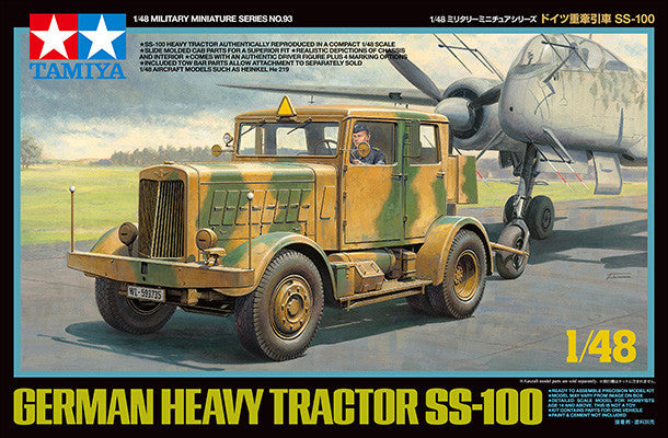 Tamiya 32593 1/48 Military Model Kit WWII German Heavy Tractor Vehicle SS-100
