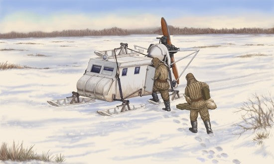 1/35 TRUMPETER KIT Soviet Nkl-16 Armoured Aerosan TR02337 Model Main image