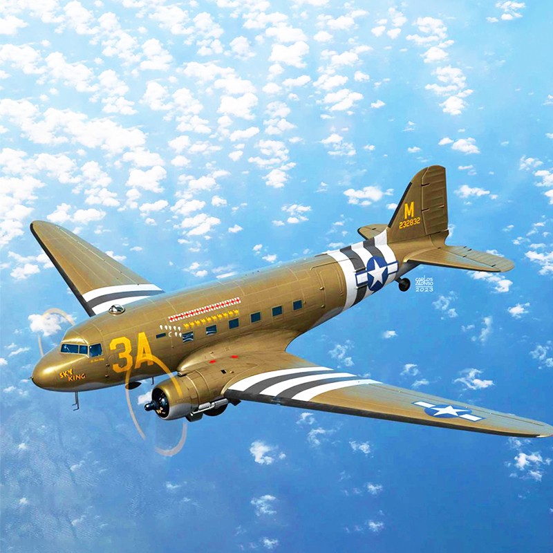ACADEMY 12633 1/144 Scale USAAF C-47 Skytrain Model Kit