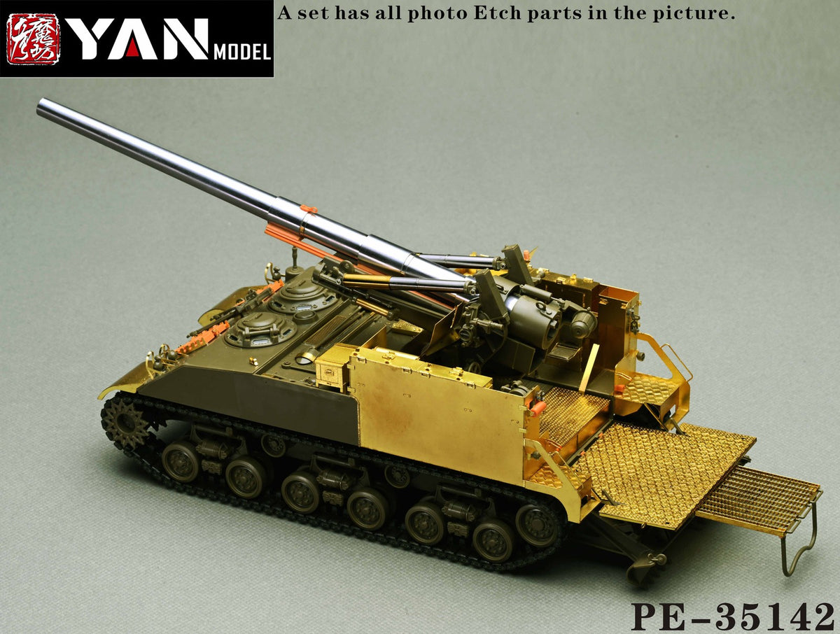 YAN MODEL PE35142 1/35 U.S.M40 SELF-PROPELLED 155mm Gun For TAMIYA 35351 — detail view 2