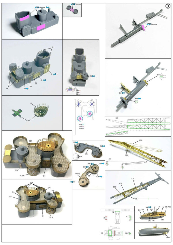Very Fire 1/350 IJN Tone Detail Up Set(For Tamiya)（VF350007）