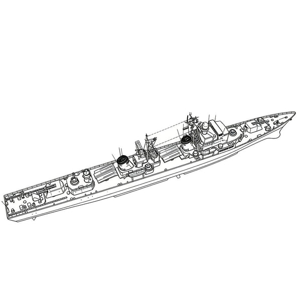 SSMODEL SSC1250177S 1/1250 CNS Luda I Class Destroyer Water Line