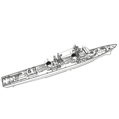 SSMODEL SSC1250177S 1/1250 CNS Luda I Class Destroyer Water Line