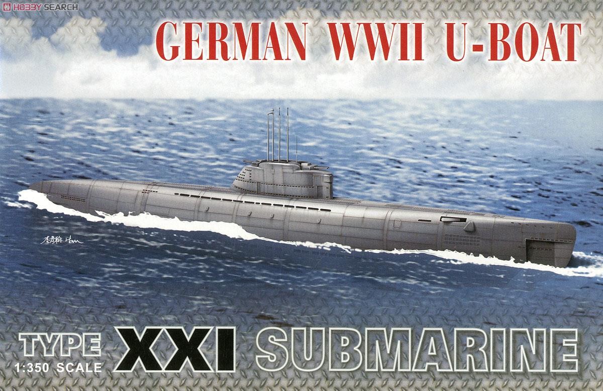 AFV Club AE73501 1/350 Scale U-BOAT TYPE XXI MODEL KIT — scale model kit