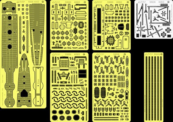 Rainbow RB7073 1/700Detail Up IJN Light Cruiser Kiso (1932) [7PE]