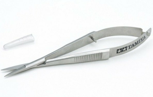 Tamiya 74157 Mini 4WD Tweezer Grip Scissors For Bodies Decals Model Craft Tools