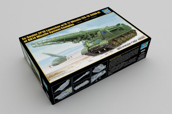 Trumpeter 01024 EX-SOVIET 2P19 LAUNCHER WITH R-17 MISSILE 1/35 Plastic Model Kit — detail view 2