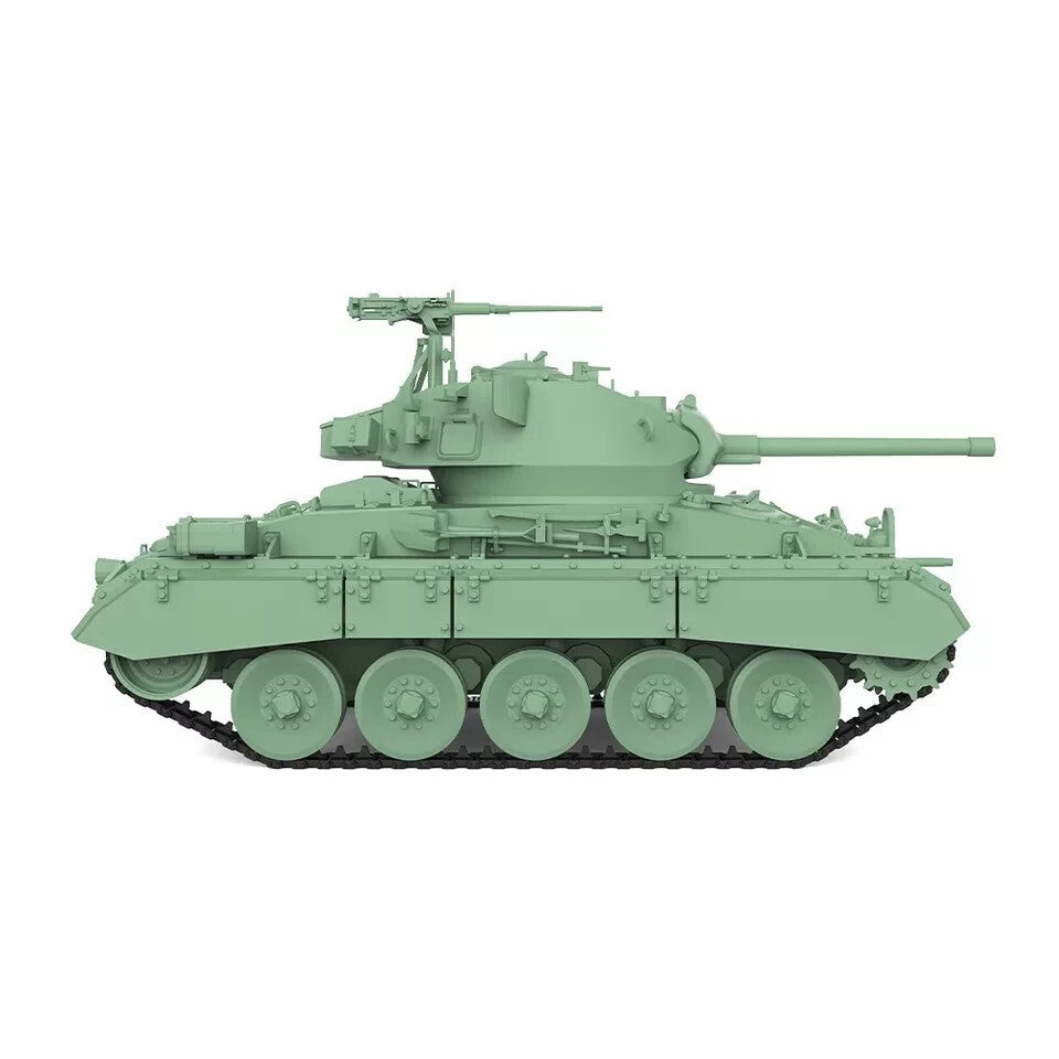 SSMODEL MRY-SFW SS87512 1/87 HO Scale Railway Military Model US M24 Chaffee Light Tank — detail view 4