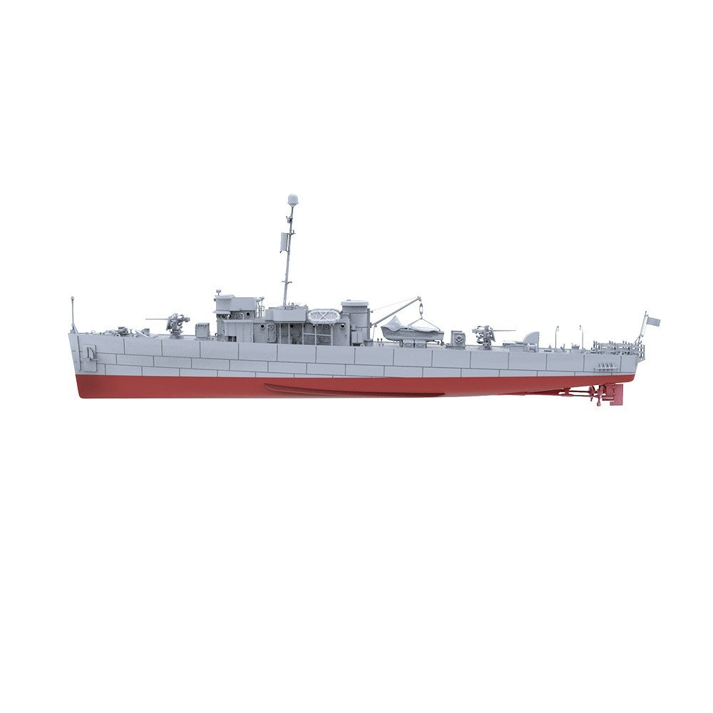 SSMODEL 1/72 Military Model Kit USS PC-461 Class Carmi Sub-Chaser Full Hull — detail view 3