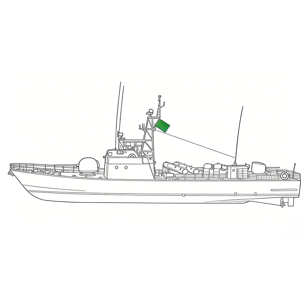 SSMODEL SSC700150S 1/700 Military Model LY Beir Grassa Missile Boat FULL HULL