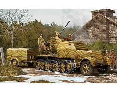 Trumpeter 01527 1/35 German 3.7cm Flak 43 Auf Selbstfahrlafette Model Kit — scale model kit