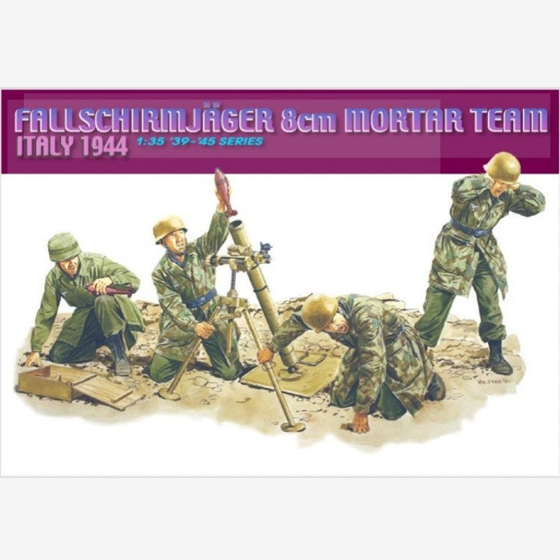 DRAGON 6215 1/35 Scale German airborne squadron 8cm mortar squad Italy 1944