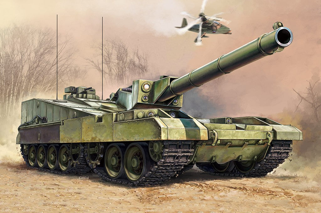 Trumpeter 09598 1/35 Object "490B project" tank model kit — detail view 2