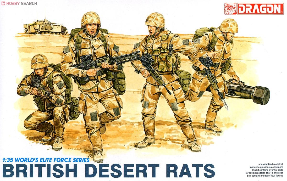Dragon 3013 1/35 British Desert Rats Plastic Model Kit — scale model kit