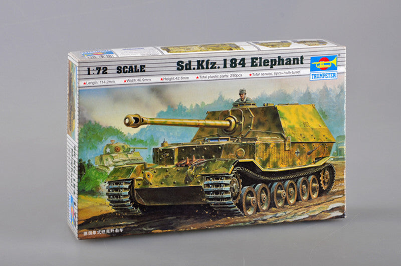 Trumpeter 07204 1/72 Scale German Elefant Tank Destroyer Sd.Kfz.184 Armor Model