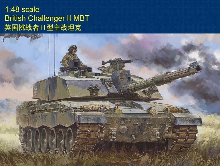 Hobbyboss 84852 1/48 British Challenger II Main Battle TanksAssembly Model Kit — scale model kit
