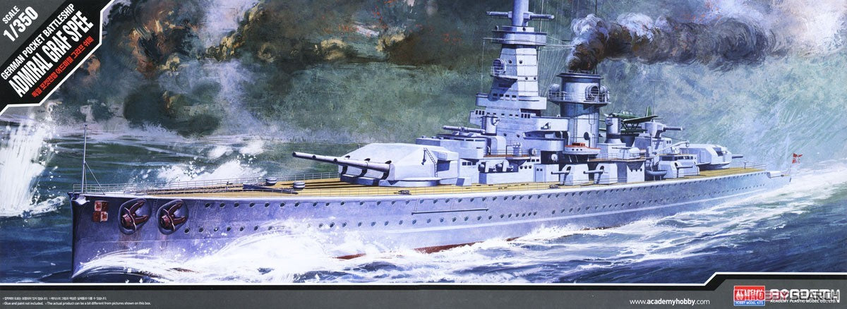Academy 14103 1/350 German Battleship Admiral Grafspee (Plastic model) — scale model kit
