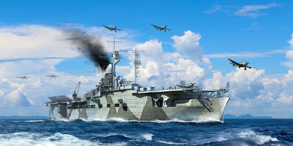 Trumpeter 06709 1/700 German Navy Aircraft Carrier DKM Graf Zeppelin — scale model kit