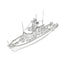SSMODEL SSC200160 1/200 US Navy Aggressive CLass Minesweeper Full Hull