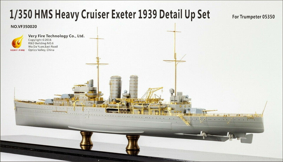 Very Fire VF350020 1/350 HMS Exeter 1939 Detail-up Set for Trumpeter kit 05350 — scale model kit