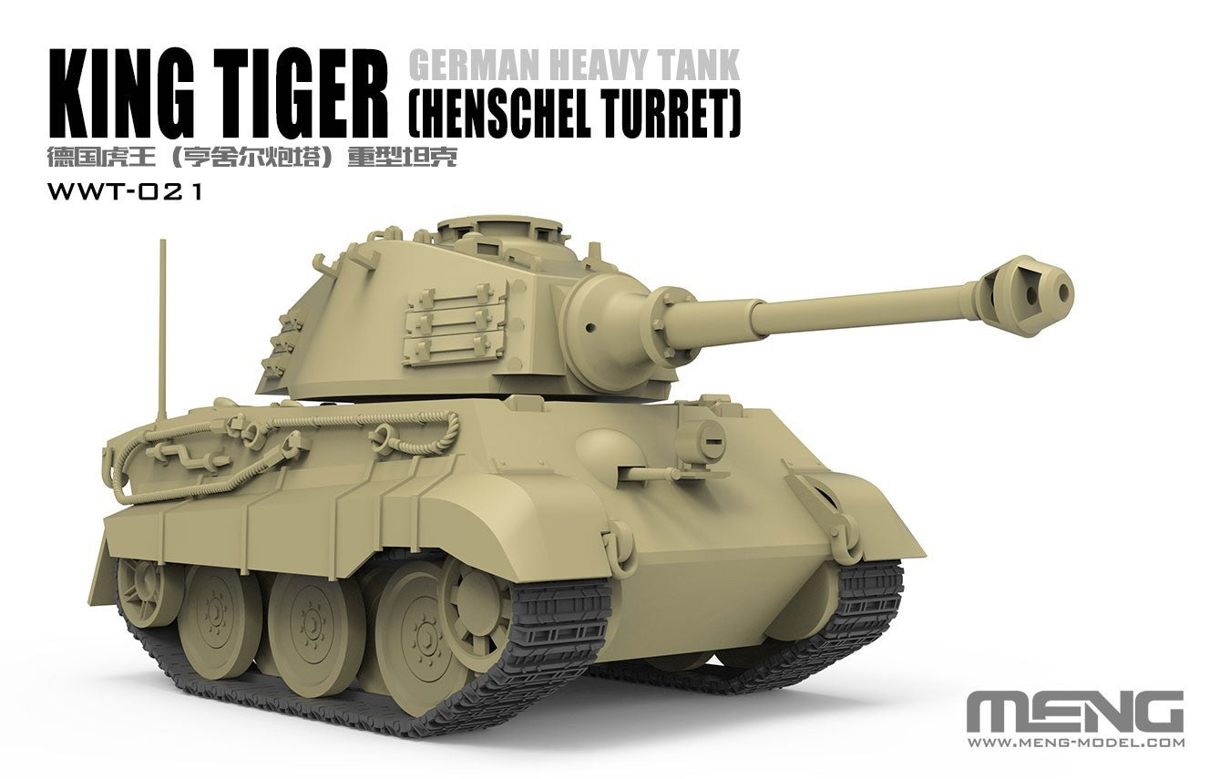 MENG WWT-021 KING TIGER German Heavy Tank (Henschel Turret）Model Kit ...