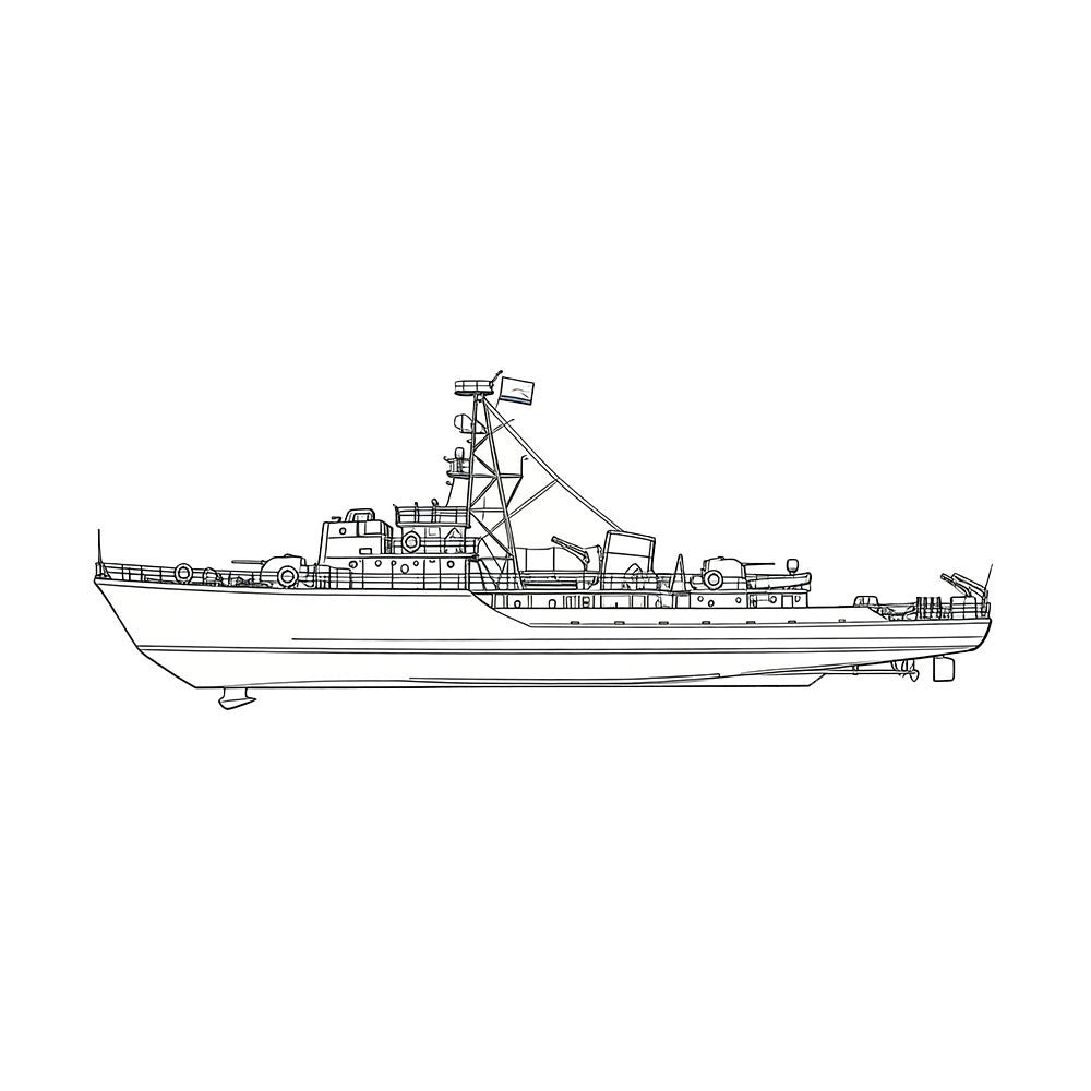 SSMODEL 1/350 Military Model USSR Soviet Union T43K Class Minesweeper Full Hull