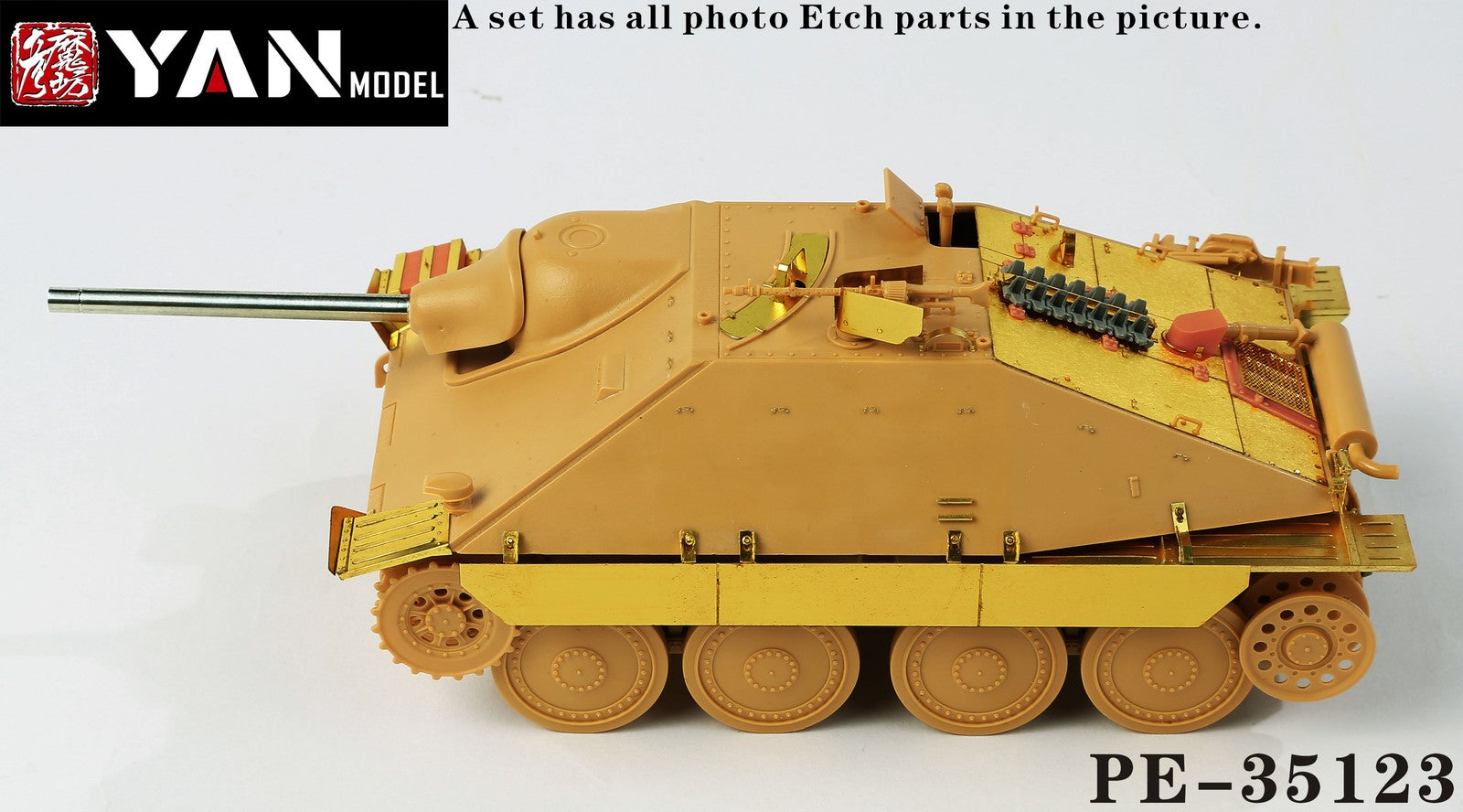 Yan Model PE-35123A 1/35 Jagdpanzer38(t)"Hetzer"Mid Production(for TAMIYA 35285)